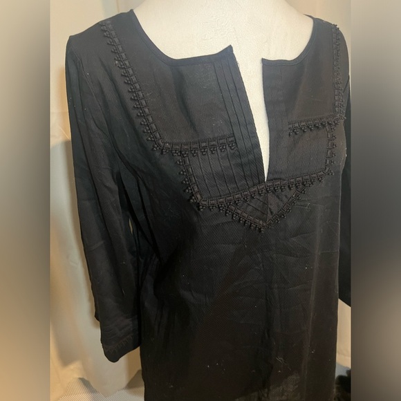 Dana Buchman Cotton Embroidered Tunic - Picture 2 of 5